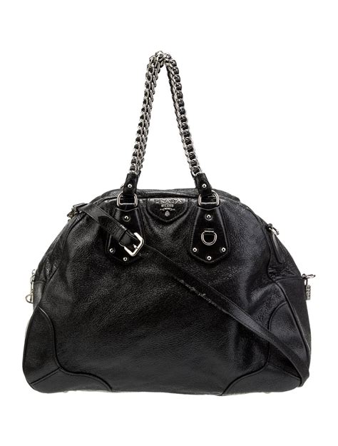 prada tessuto nylon cervo lux bowler black|Prada Cervo Lux Bowler Bag .